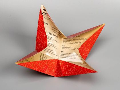 Tao Origami Menu