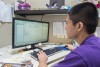 Shin preparing the digital files for production