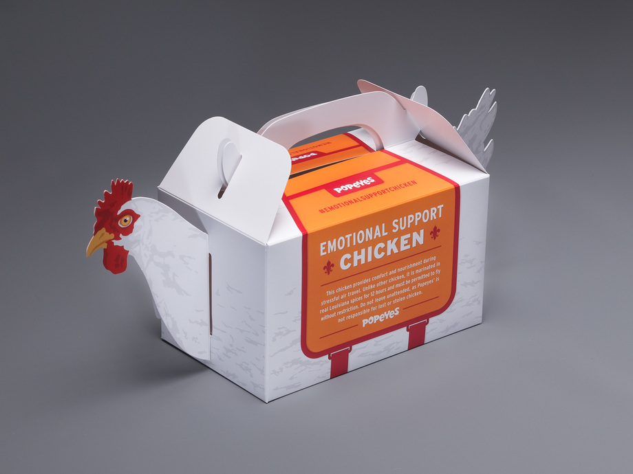 Download Popeyes Emotional Support Fried Chicken Box Structural Graphics
