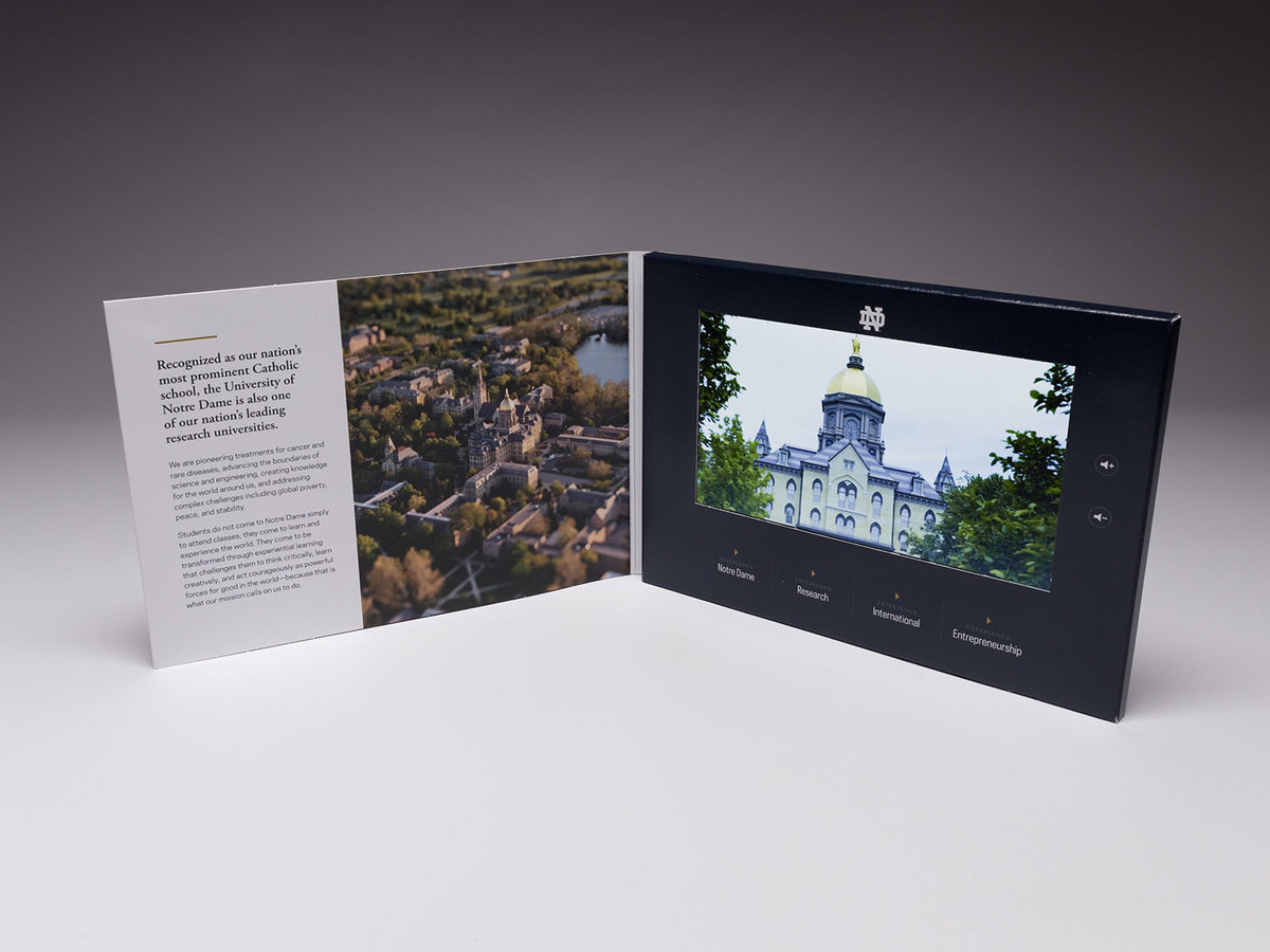 Video Mailer Captivates Donors for University of Notre Dame Thumb Image