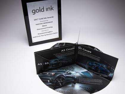 Audi Circle Pop-Up Brochure Wins a Silver Gold Ink Award! Thumb Image