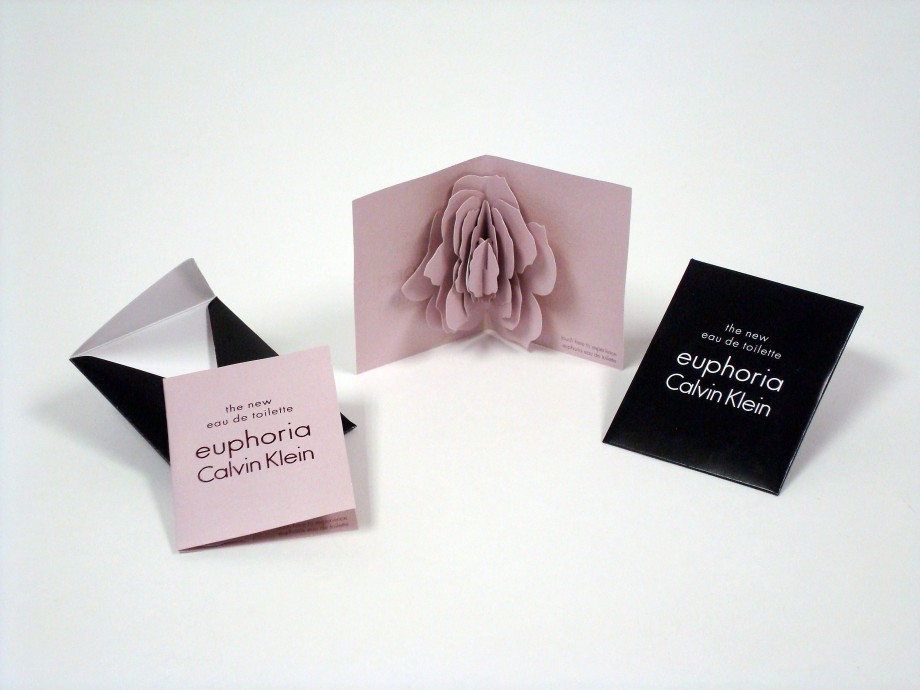 Calvin Klein Euphoria Perfume Sample Holder | Structural Graphics