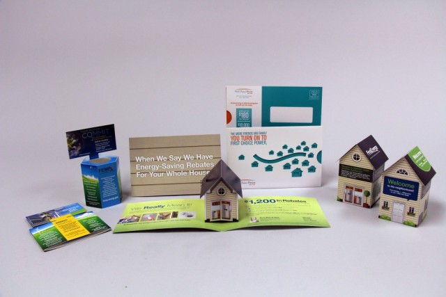 Dimensional marketing projects used for our energy clients. 